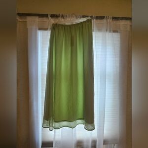 A New Day Light Green Maxi Skirt
